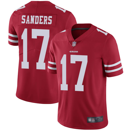 Personalized 49ers #17 Emmanuel Sanders Red Team Color Men’s Stitched Football Untouchable Limited Jersey