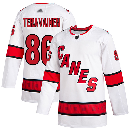 Personalized Hurricanes #86 Teuvo Teravainen White Road Authentic Stitched Hockey Jersey