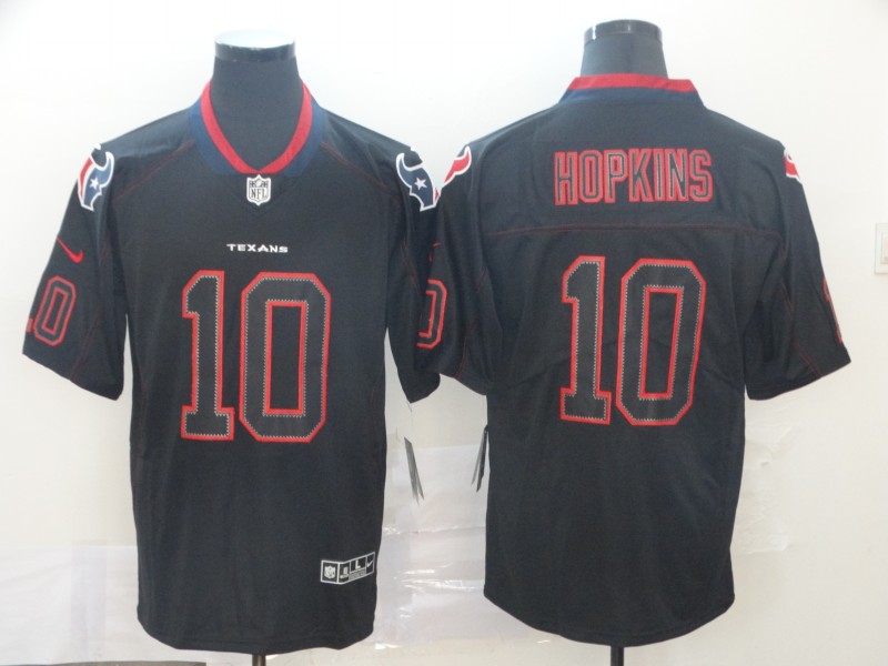 Personalized Texans 10 DeAndre Hopkins Black Shadow Legend Limited Jersey