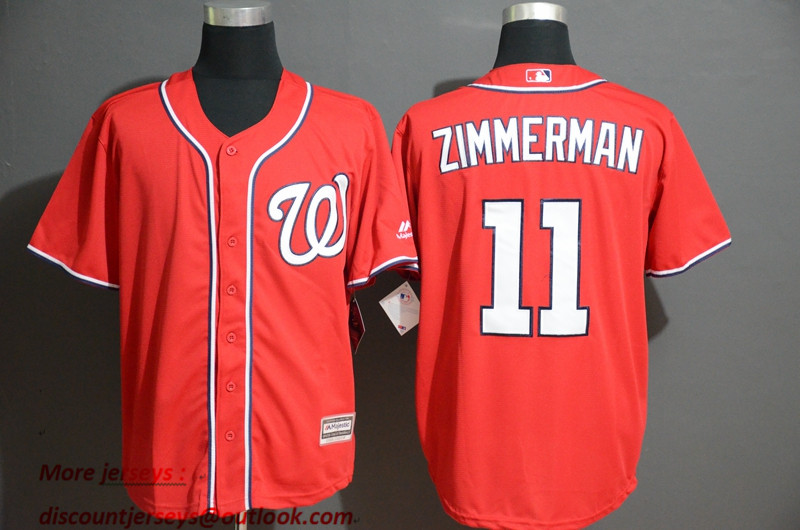 Personalized Nationals 11 Ryan Zimmerman Red Cool Base Jersey
