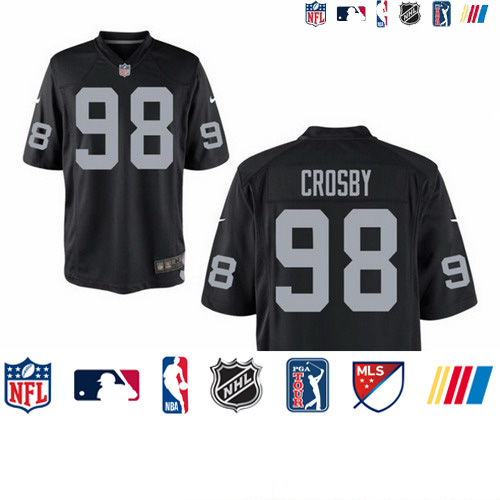 Personalized Raiders #98 Maxx Crosby Black Limited Jersey