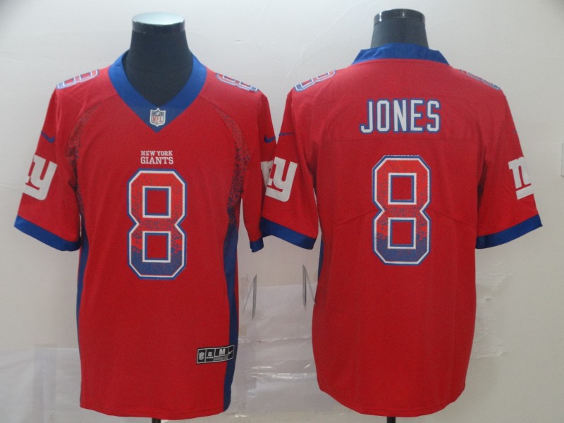 Personalized Giants 8 Daniel Jones White Drift Fashion Limited Jersey