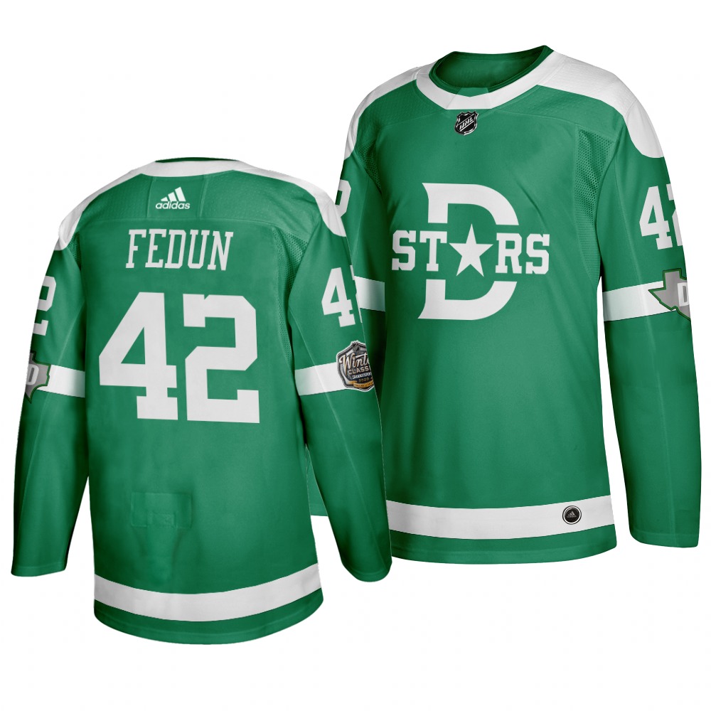 Personalized Stars 42 Taylor Fedun Green 2020 Winter Classic Jersey