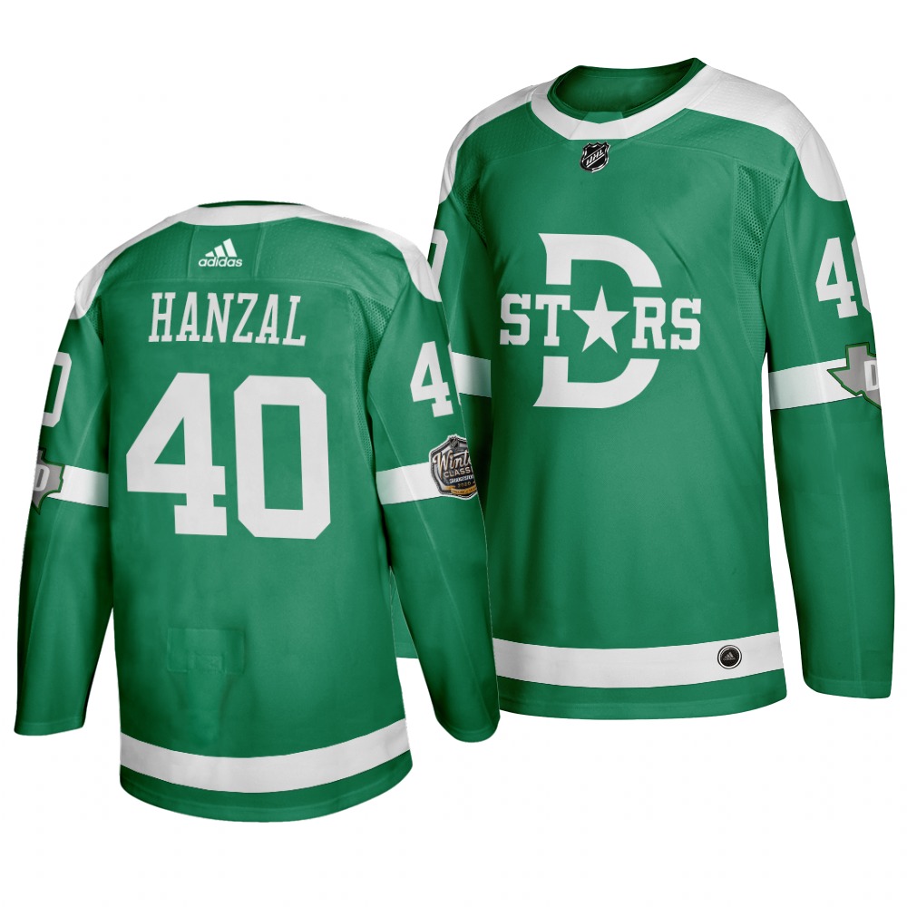 Personalized Stars 40 Martin Hanzal Green 2020 Winter Classic Jersey