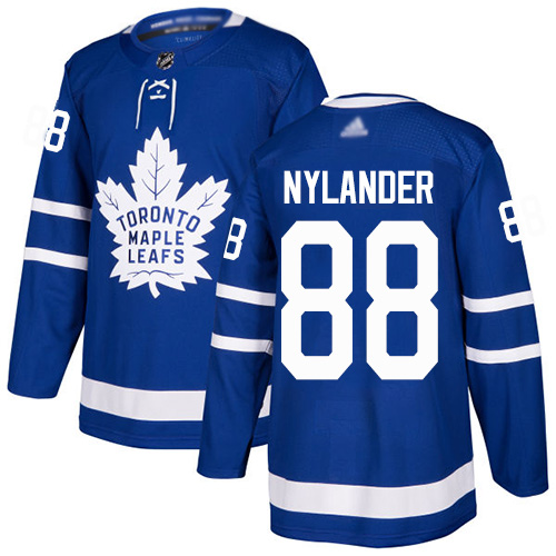 Personalized Maple Leafs #88 William Nylander Blue Home Authentic Stitched Hockey Jersey