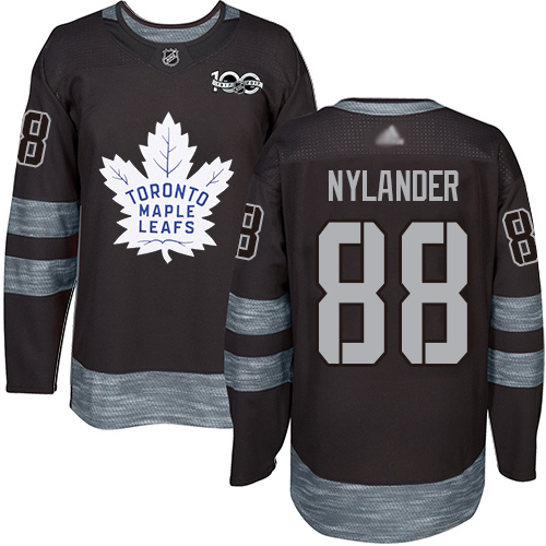 Personalized Maple Leafs #88 William Nylander Black 1917-2017 100th Anniversary Stitched Hockey Jersey