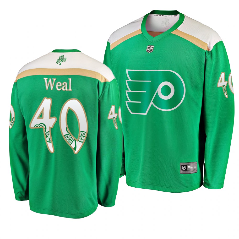 Personalized Flyers 40 Jordan Weal Green 2019 St. Patrick’s Day Jersey