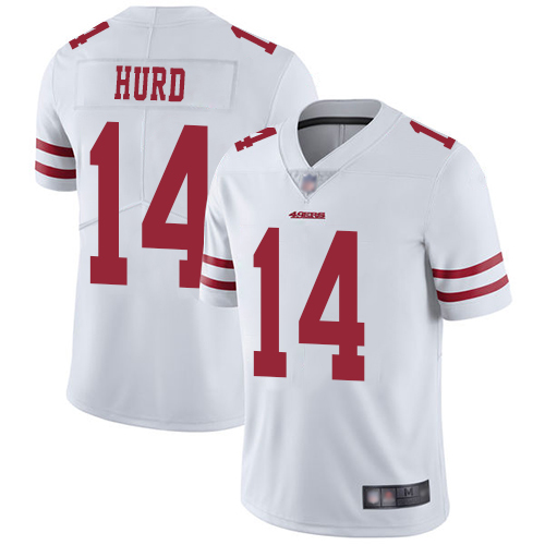 Personalized 49ers #14 Jalen Hurd White Men’s Stitched Football Untouchable Limited Jersey