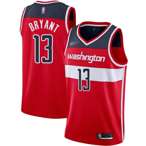 Personalized Wizards #13 Thomas Bryant Red Basketball Swingman Icon Edition Jersey