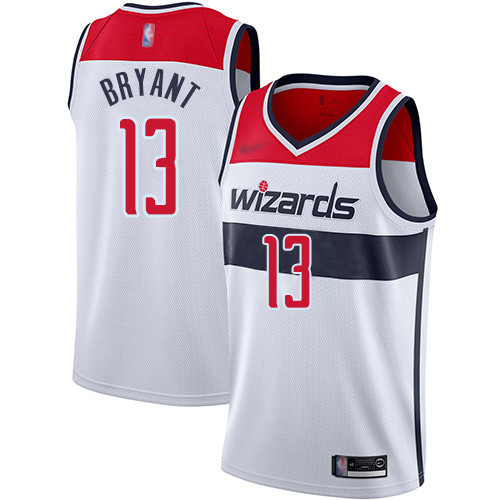 Personalized Wizards #13 Thomas Bryant White Basketball Swingman Association Edition Jersey