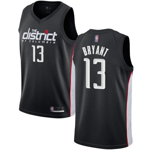 Personalized Wizards #13 Thomas Bryant Black Basketball Swingman City Edition 2018 19 Jersey