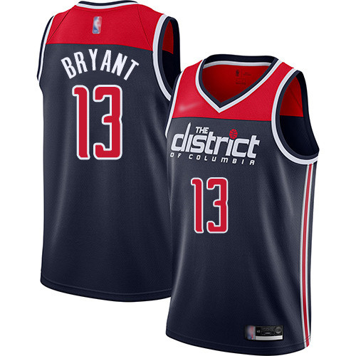Personalized Wizards #13 Thomas Bryant Navy Blue Basketball Swingman Statement Edition 2019 2020 Jersey