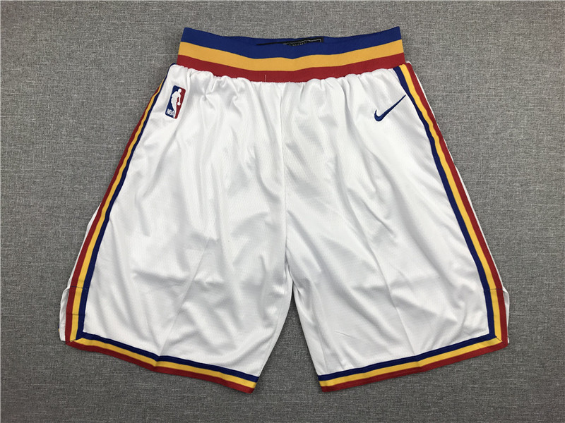 Personalized Warriors White Shorts