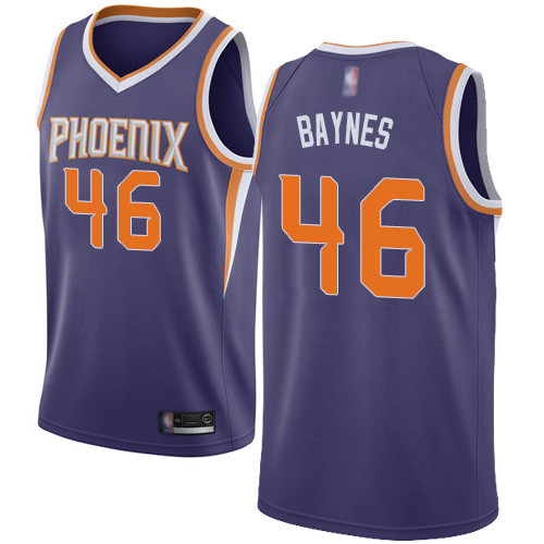 Personalized Suns #46 Aron Baynes Purple Basketball Swingman Icon Edition Jersey