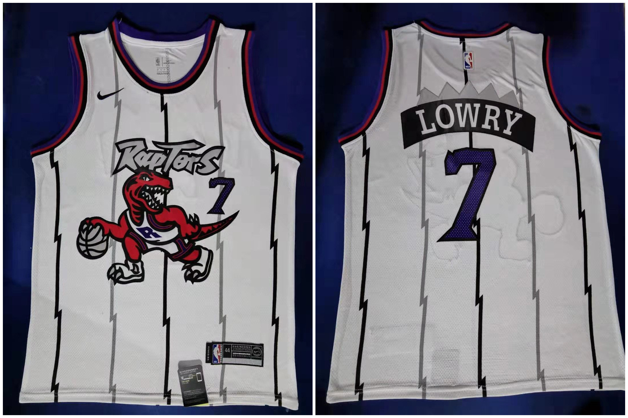 Personalized Raptors 7 Kyle Lowry White Swingman Jersey