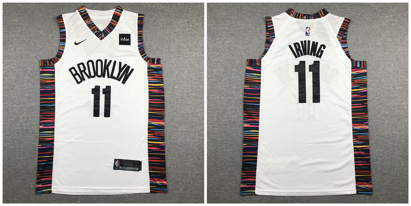 Personalized Nets 11 Kyrie Irving White City Edition Authentic Jersey
