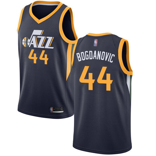 Personalized Jazz #44 Bojan Bogdanovic Navy Basketball Swingman Icon Edition Jersey