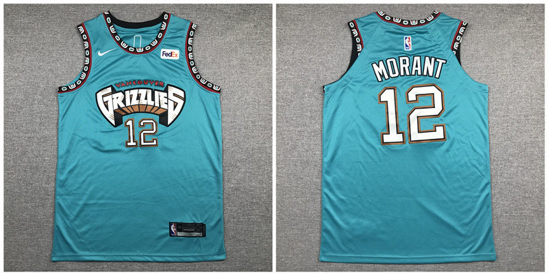 Personalized Grizzlies 12 Ja Morant Green Authentic Jersey