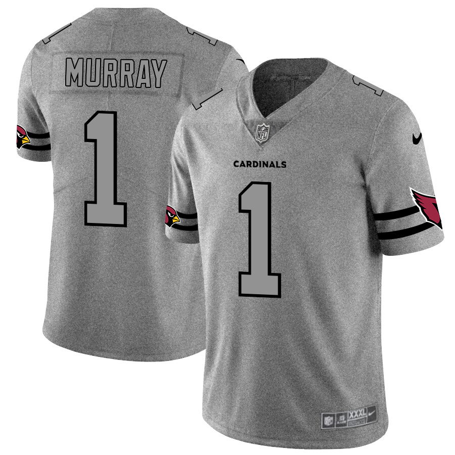 Personalized Cardinals 1 Kyler Murray 2019 Gray Gridiron Gray Untouchable Limited Jersey