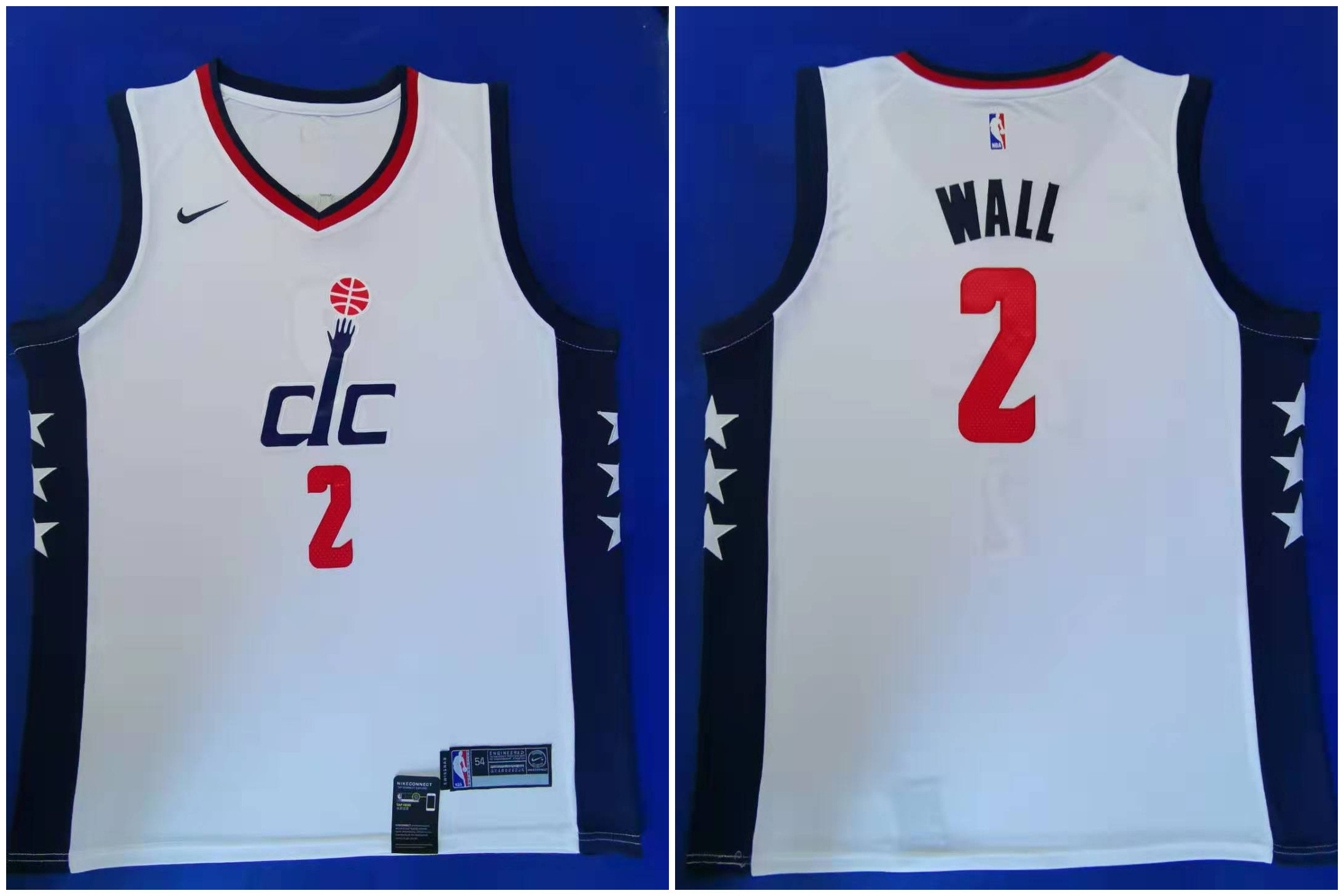 Personalized Wizards 2 John Wall White 2019-20 City Edition Swingman Jersey
