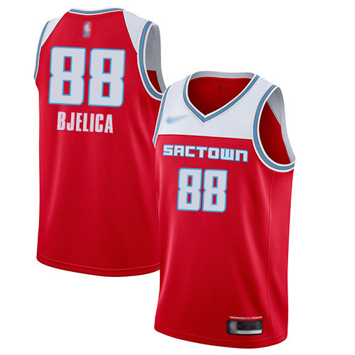 Personalized Kings #88 Nemanja Bjelica Red Basketball Swingman City Edition 2019 20 Jersey