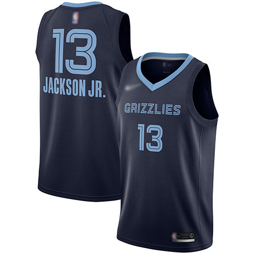 Personalized Grizzlies #13 Jaren Jackson Jr. Navy Blue Basketball Swingman Icon Edition Jersey