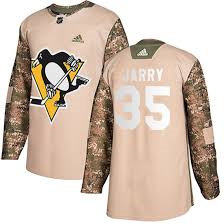 Personalized Penguins 35 Tristan Jarry camo Jersey