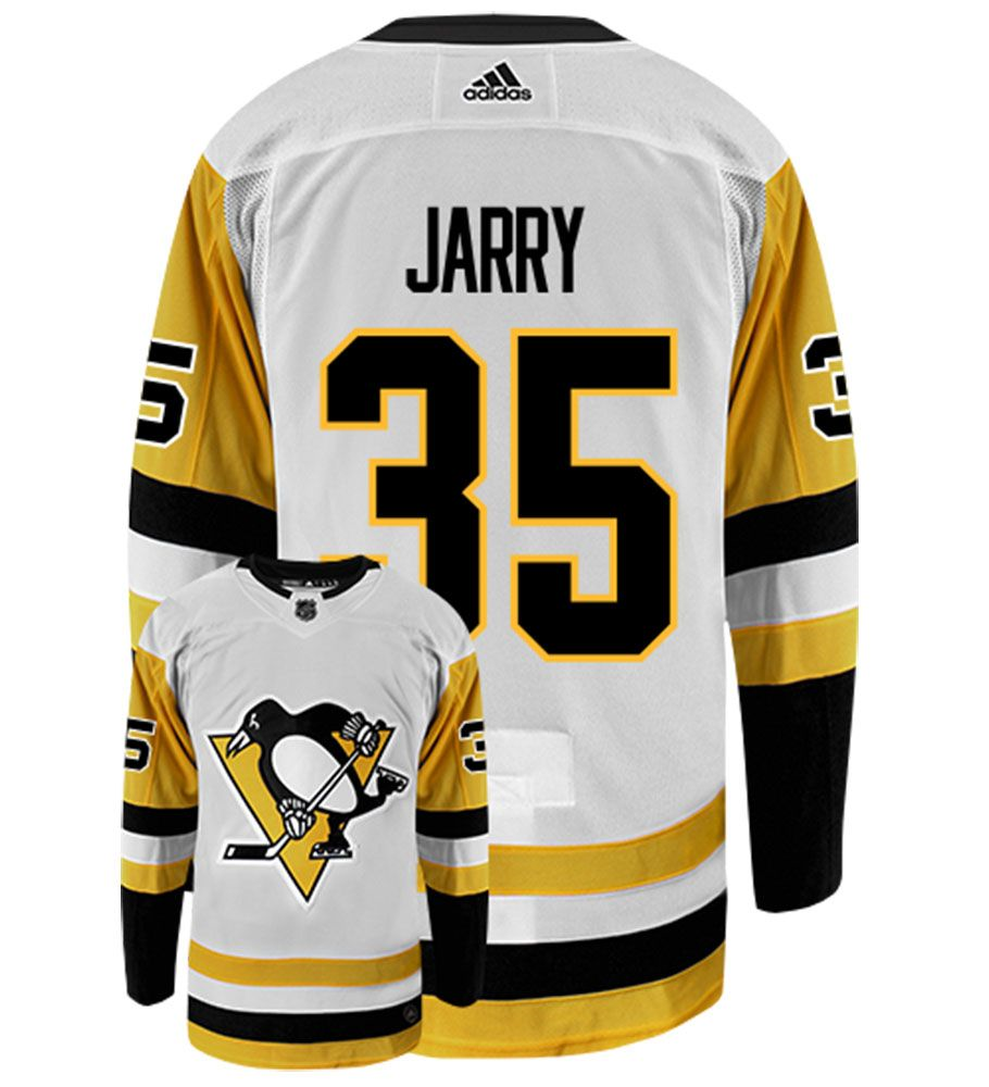 Personalized Penguins 35 Tristan Jarry White Jersey