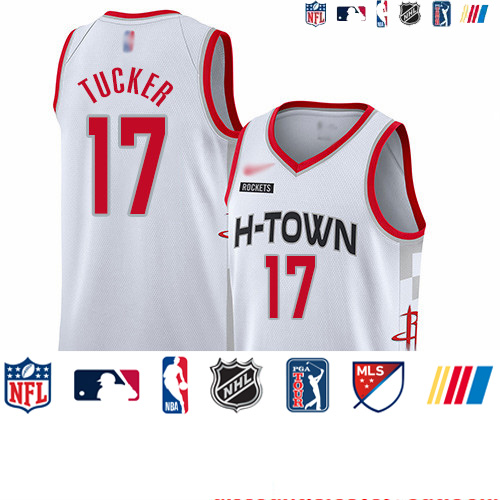 Personalized Rockets #17 PJ Tucker White Basketball Swingman City Edition 2019 20 Jersey