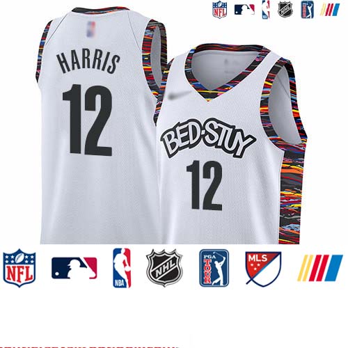 Personalized Nets #12 Joe Harris White Basketball Swingman City Edition 2019 20 Jersey