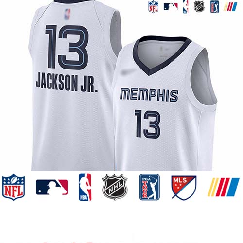 Personalized Grizzlies #13 Jaren Jackson Jr. White Basketball Swingman Association Edition Jersey