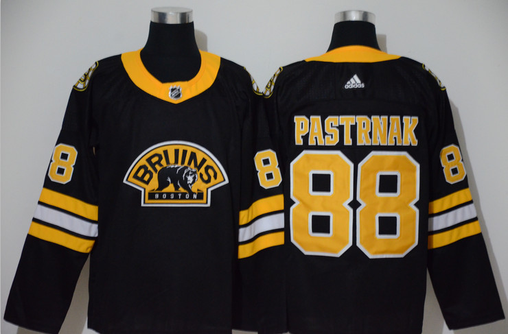 Personalized Bruins 88 David Pastrnak Black 3rd Jersey