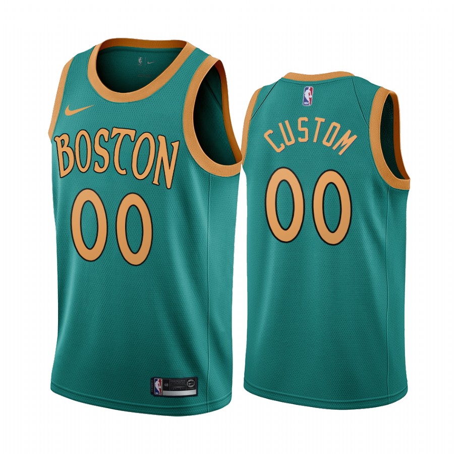 Personalized Celtics Green 2019-20 City Edition NBA Jersey