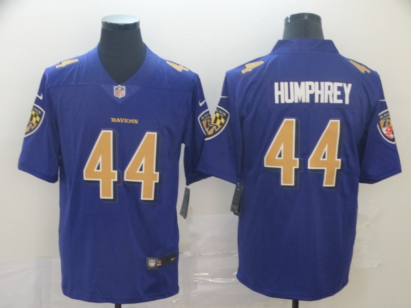 Personalized Ravens 44 Marlon Humphre Purple Color Rush Limited Jersey