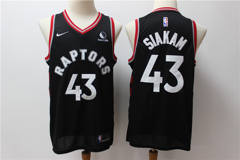 Personalized Raptors 43 Pascal Siakam Black Swingman Jersey