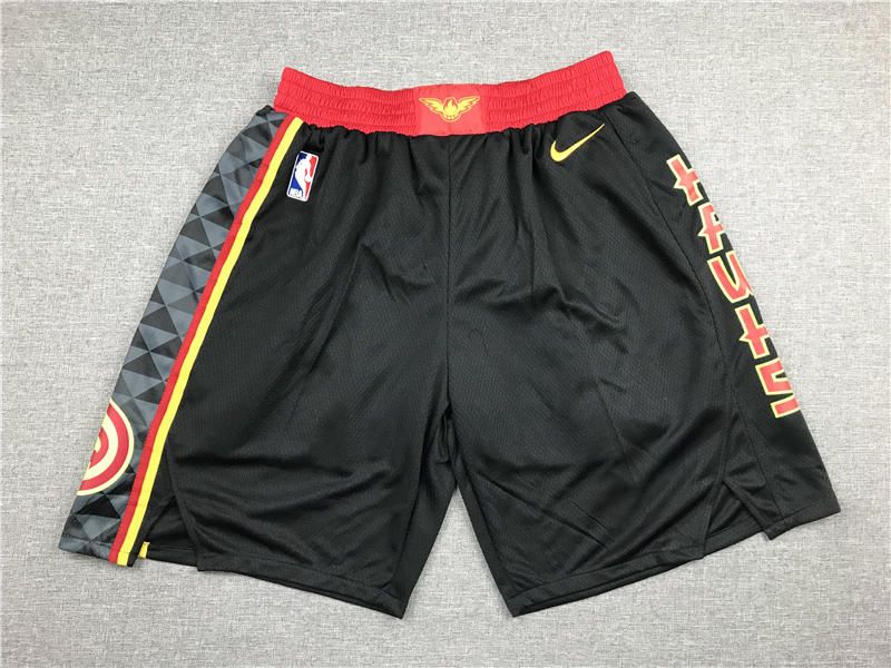Personalized Hawks Black Swingman Shorts