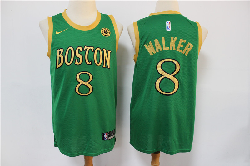 Personalized Celtics 8 Kemba Walker Green 2019-20 City Edition Swingman Jersey