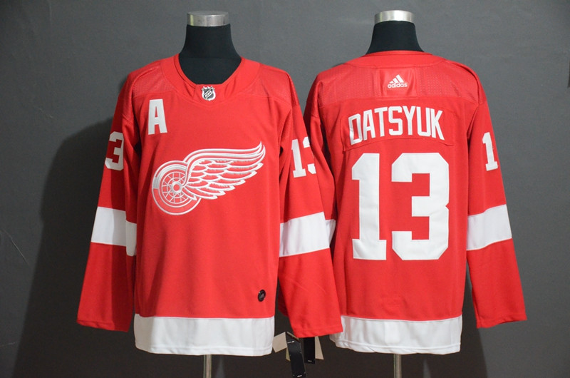Personalized Red Wings 13 Pavel Datsyuk Red Jersey