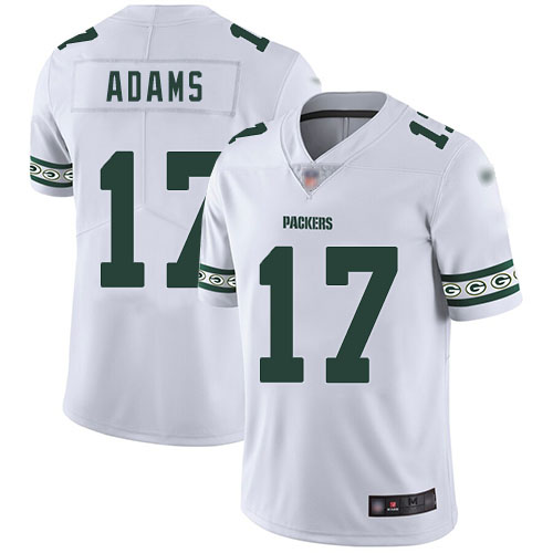 Personalized Packers #17 Davante Adams White Men’s Stitched Football Limited Team Logo Fashion Jersey