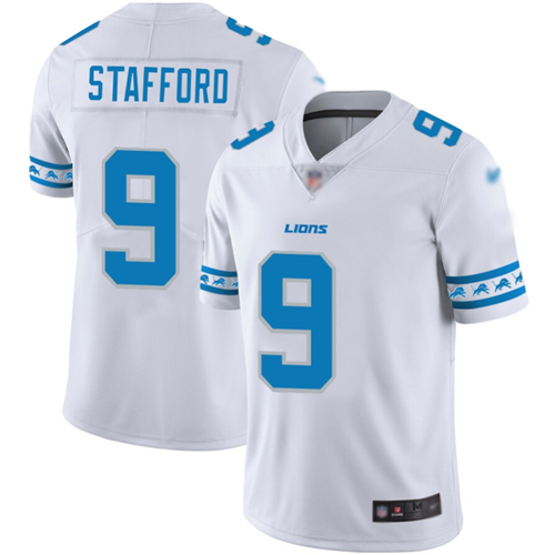 Personalized Lions #9 Matthew Stafford White Men’s Stitched Football Limited Team Logo Fashion Jersey