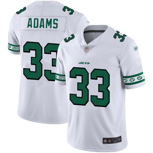 Personalized Jets #33 Jamal Adams White Men’s Stitched Football Limited Team Logo Fashion Jersey