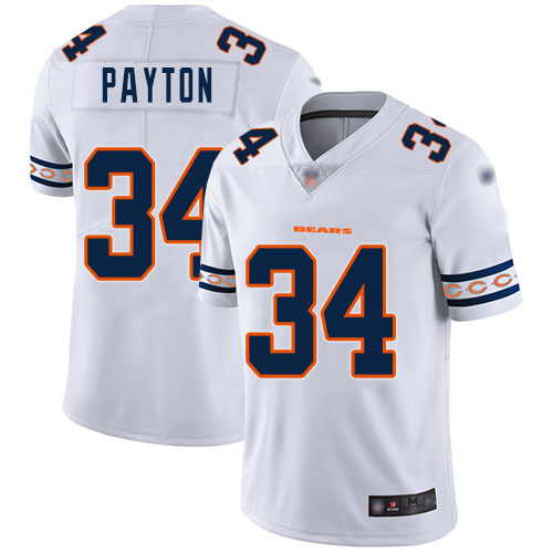 Personalized Bears #34 Walter Payton White Men’s Stitched Football Limited Team Logo Fashion Jersey