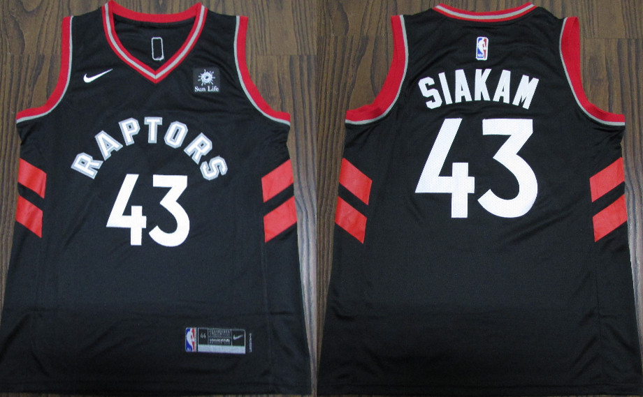 Personalized Raptors 43 Pascal Siakam Black Swingman Jersey