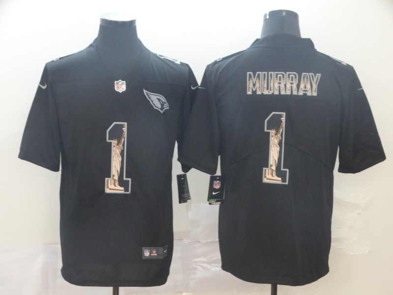 Personalized Cardinals 1 Kyler Murray Black Statue Of Liberty Limited Jersey