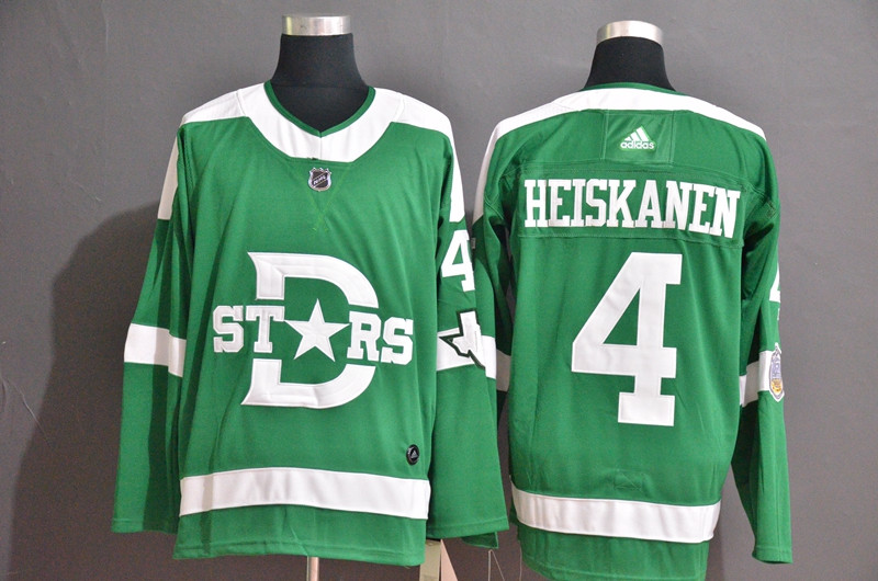 Personalized Stars 4 Miro Heiskanen Green 2020 Winter Classic Jersey
