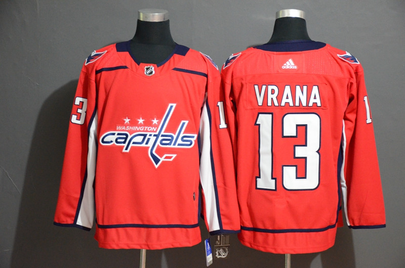 Personalized Capitals 13 Jakub Vrana Red Jersey