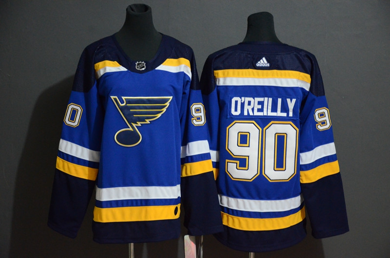 Personalized Blues 90 Ryan O’Reilly Blue Jersey