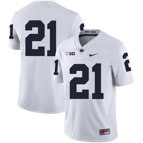 Personalized Men Penn State Nittany Lions #21 Noah Cain White Football Jersey