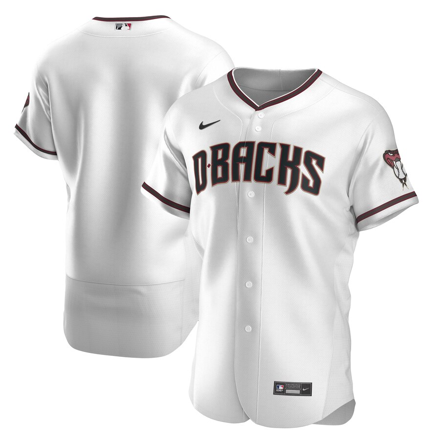 Personalized Diamondbacks Blank White 2020 Flexbase Jersey