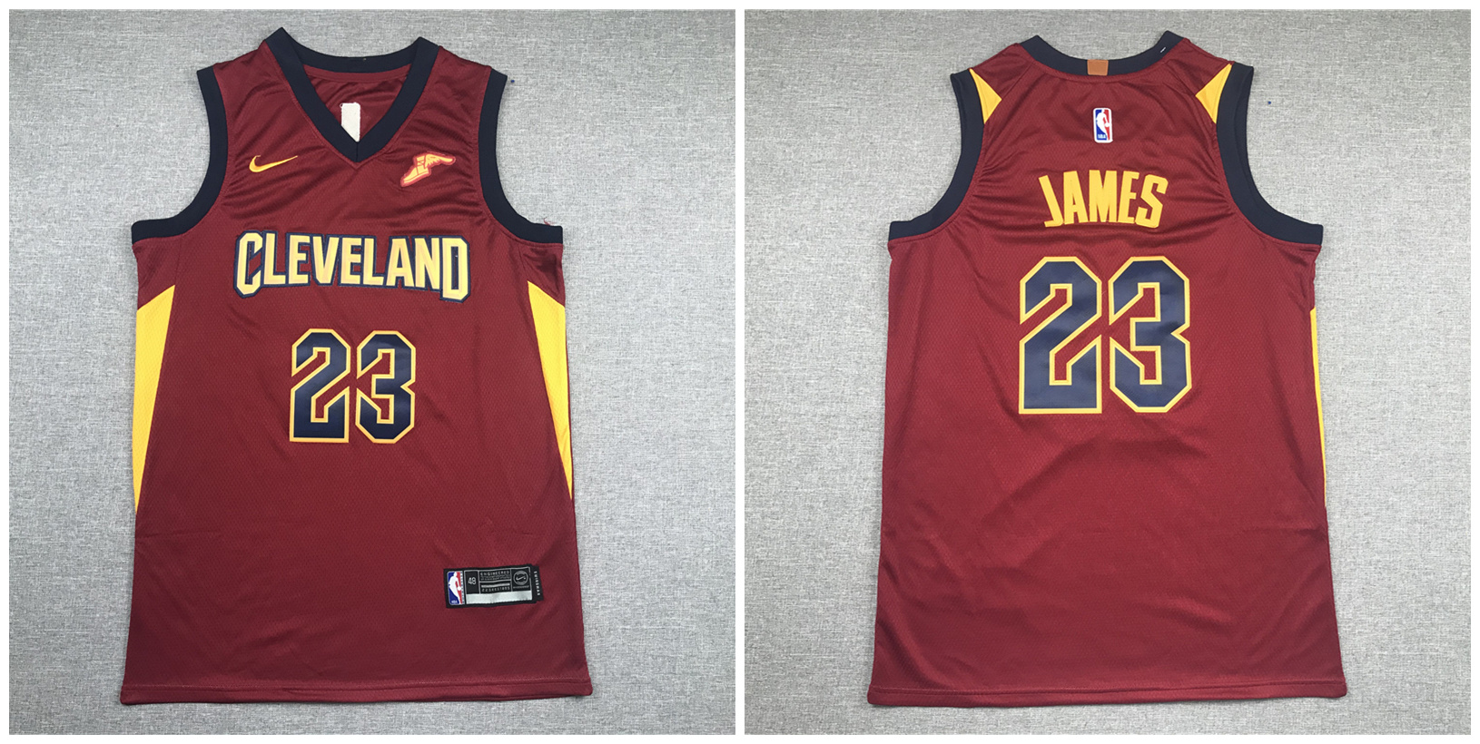 Personalized Cavaliers 23 Lebron James Red Swingman Jersey